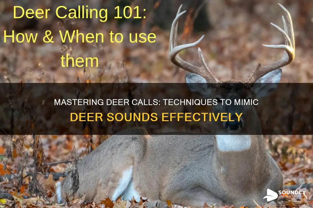 how to make deer sound