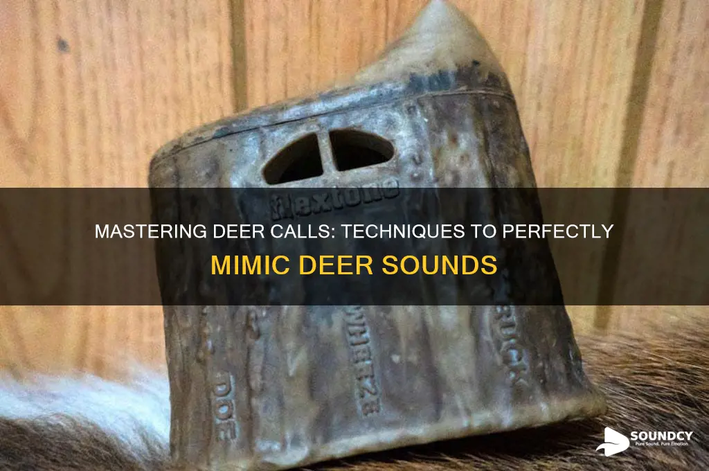 how to make deer sounds