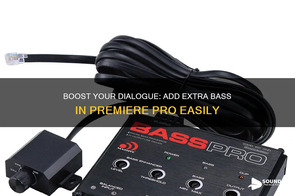 how to make dialogue sound extra bassy premier pro