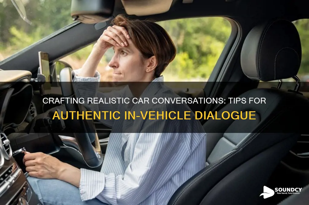 how to make dialogue sound inside of a car