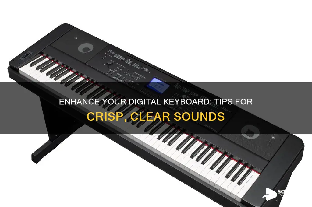 how to make digitsl keyboard sound sharp and clear