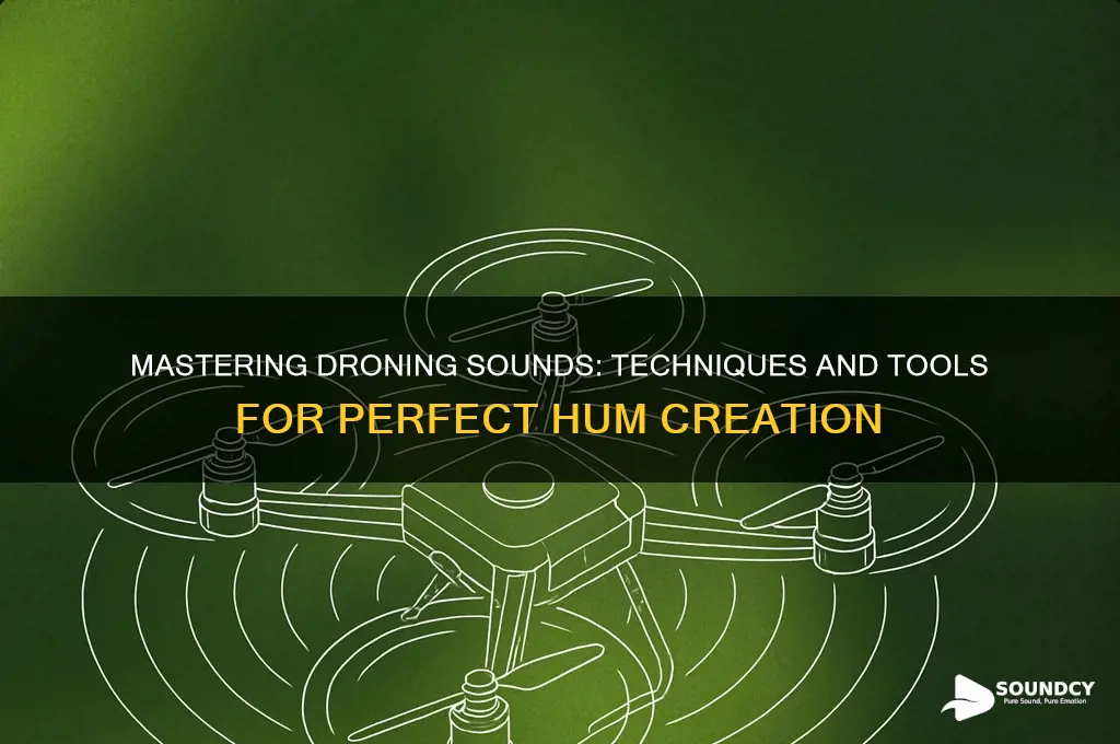 how to make droning sound