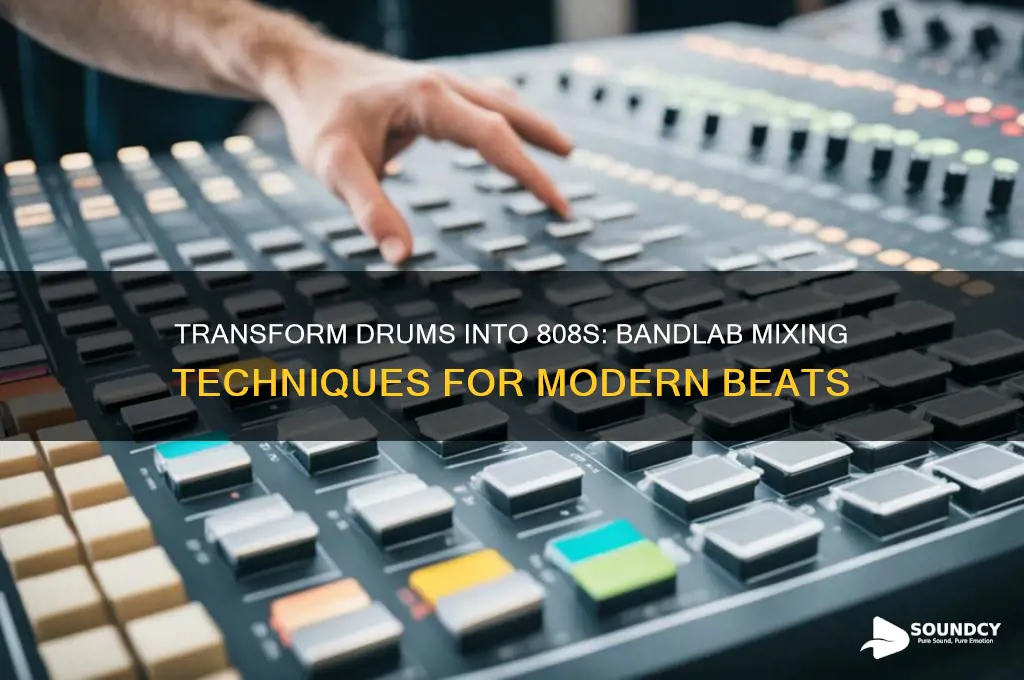 how to make drums sound like 808s in bandlab