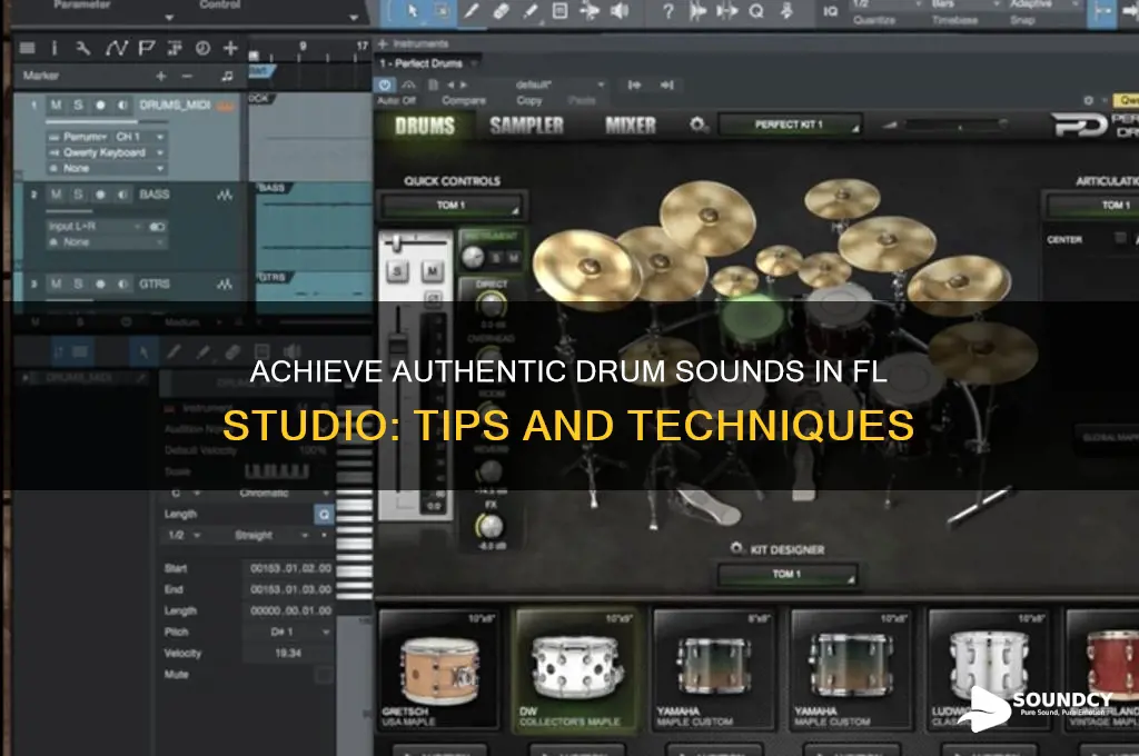 how to make drums sound real in fl studio