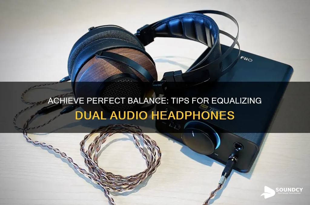 how to make dual audio headphones sound the same