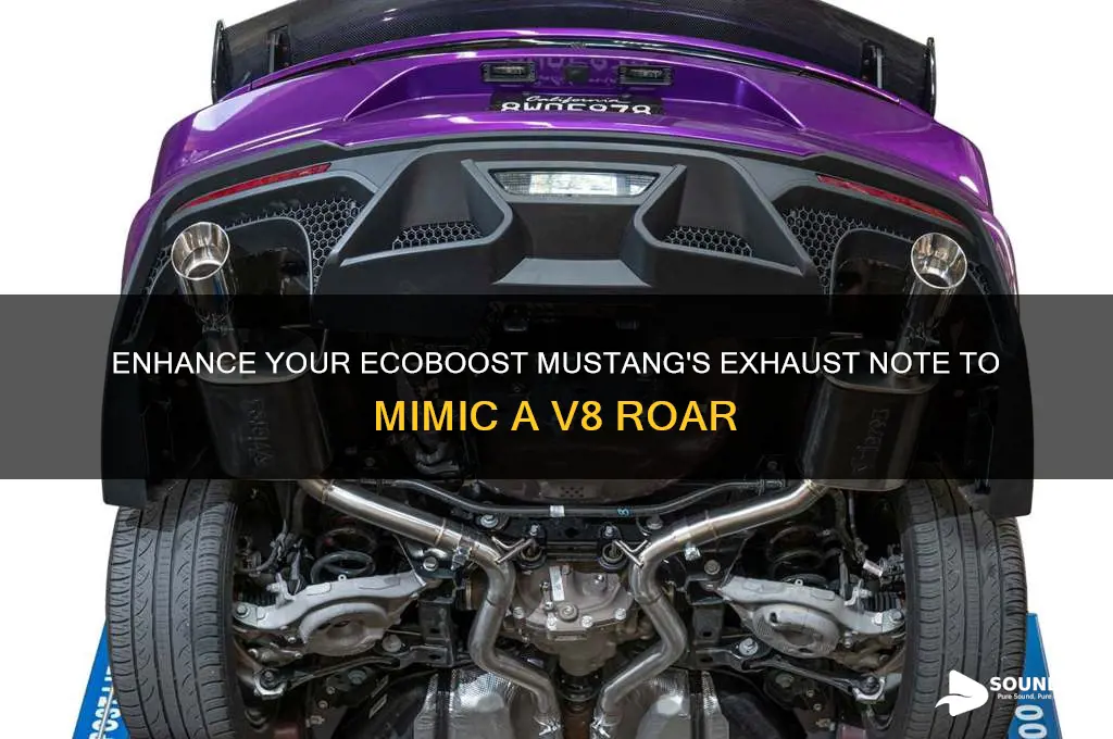 how to make ecoboost mustang sound like a v8