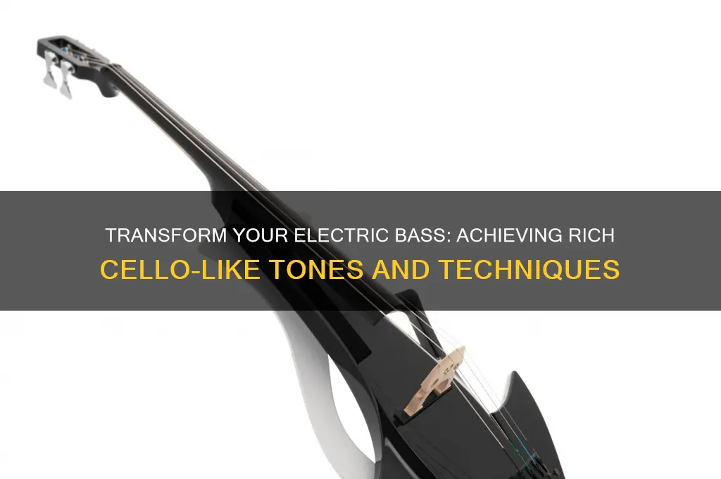 how to make electric bass sound like a cello