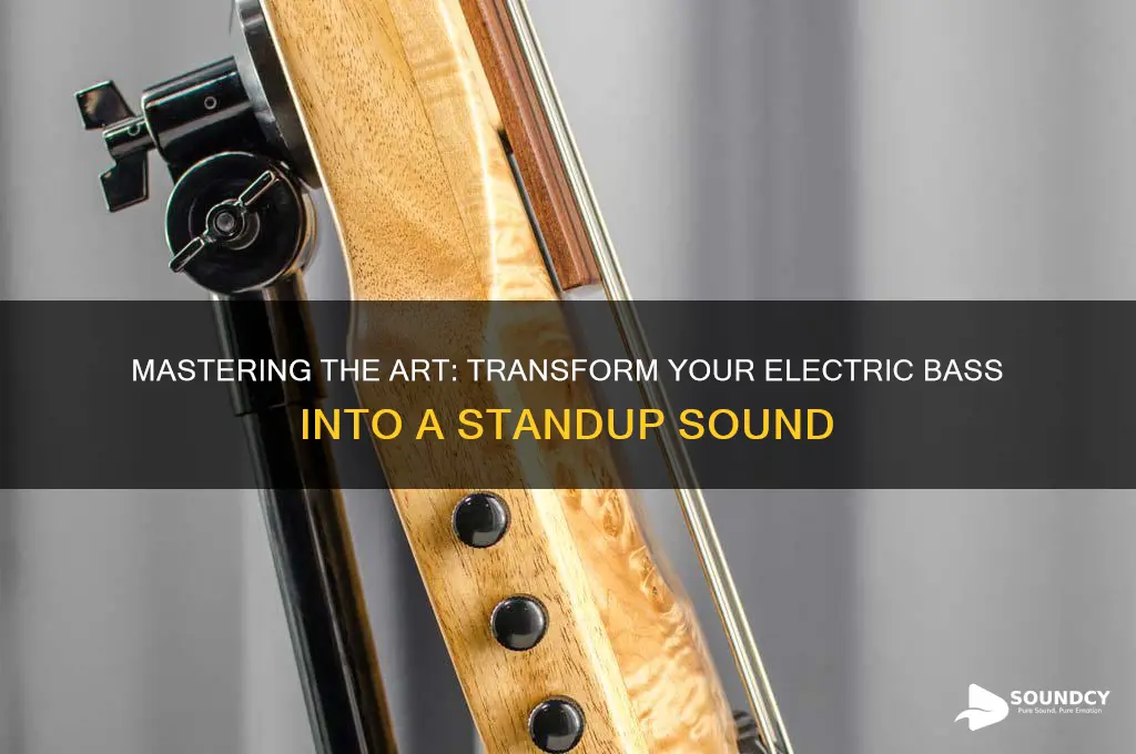 how to make electric bass sound like a standup