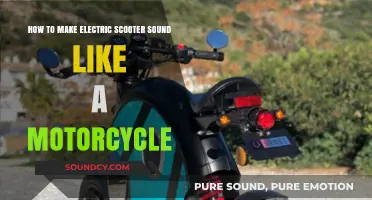 Transform Your Electric Scooter's Sound to Mimic a Motorcycle's Roar