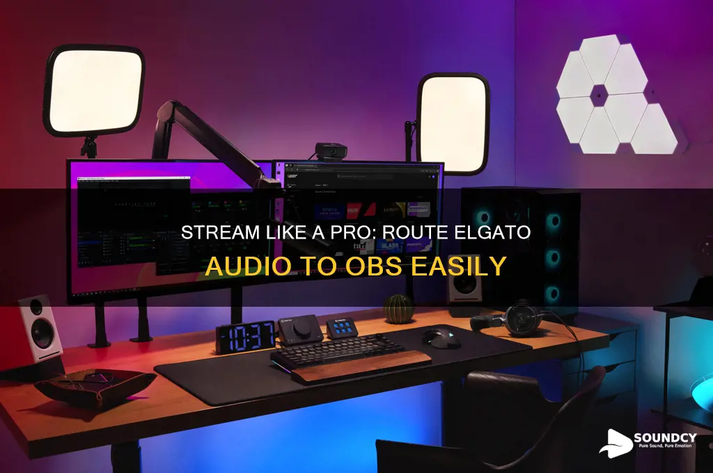 how to make elgato sound come out of obs