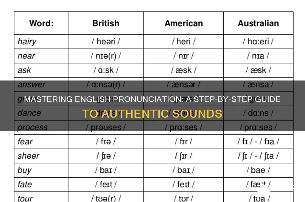 how to make english sounds