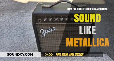 Master Metallica's Tone: Tips for Your Fender Champion 20 Amp