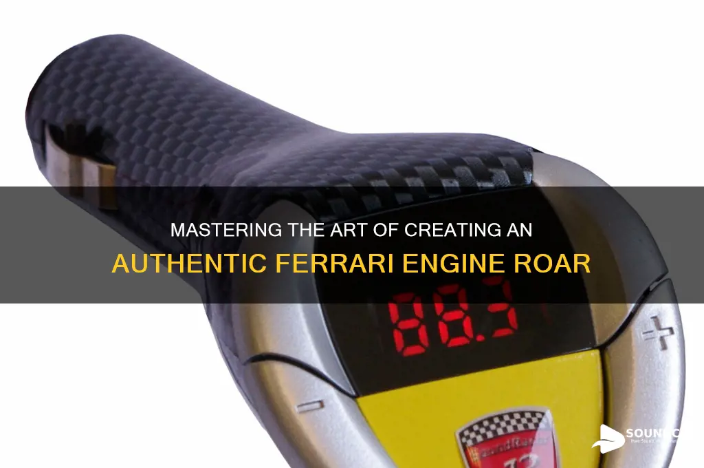 how to make ferrari sound