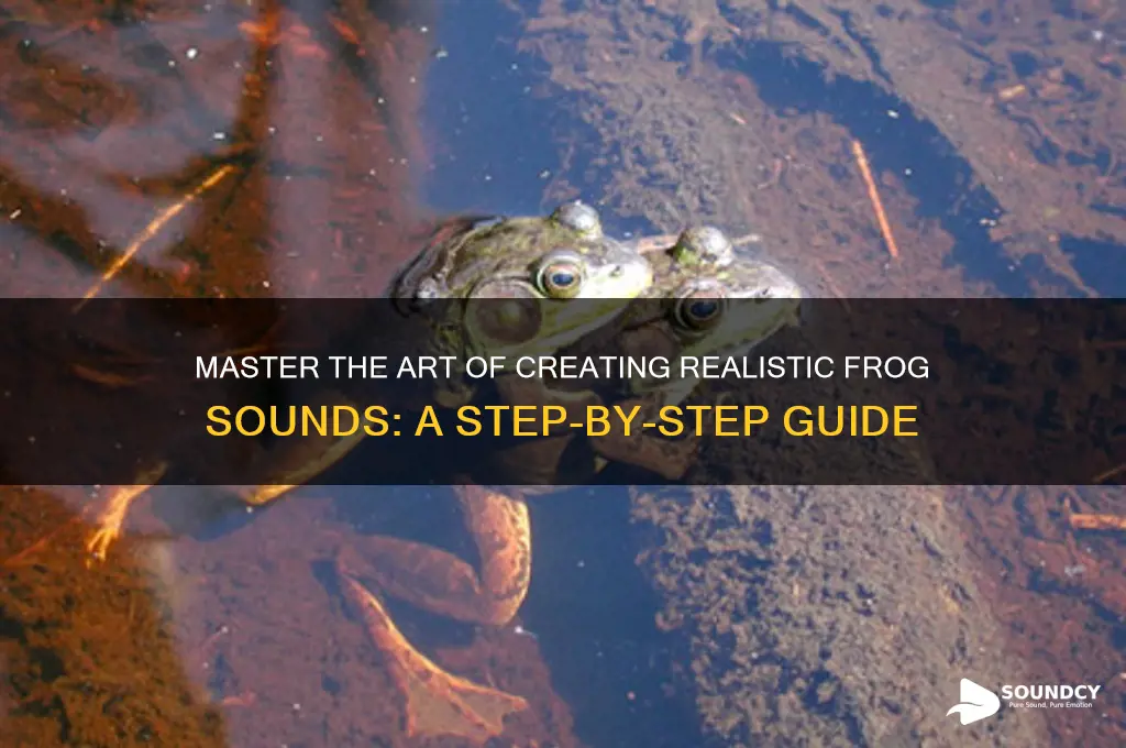 how to make frog sounds