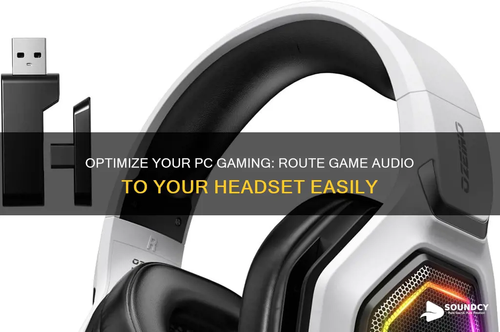 how to make game sound come through headset pc