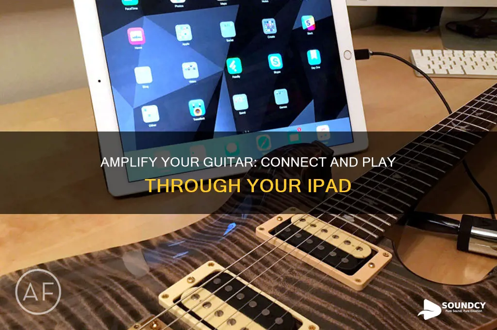 how to make guitar sound come out of ipad