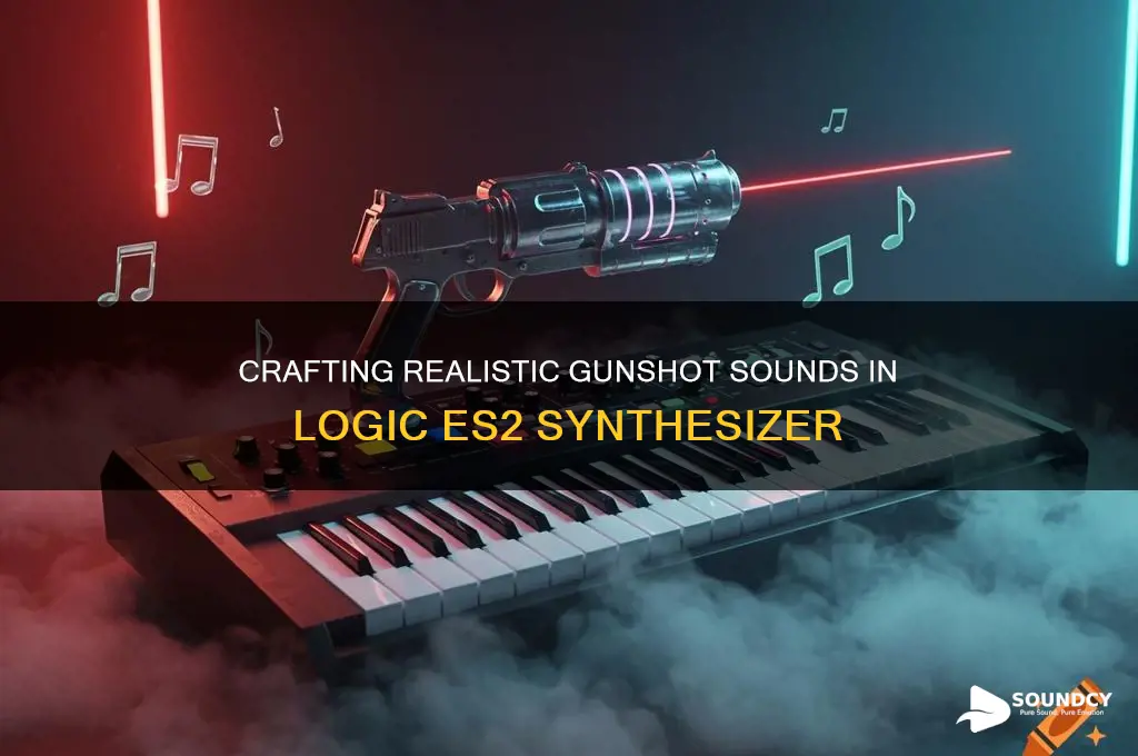 how to make gunshot sounds in logic es2 synthesizer