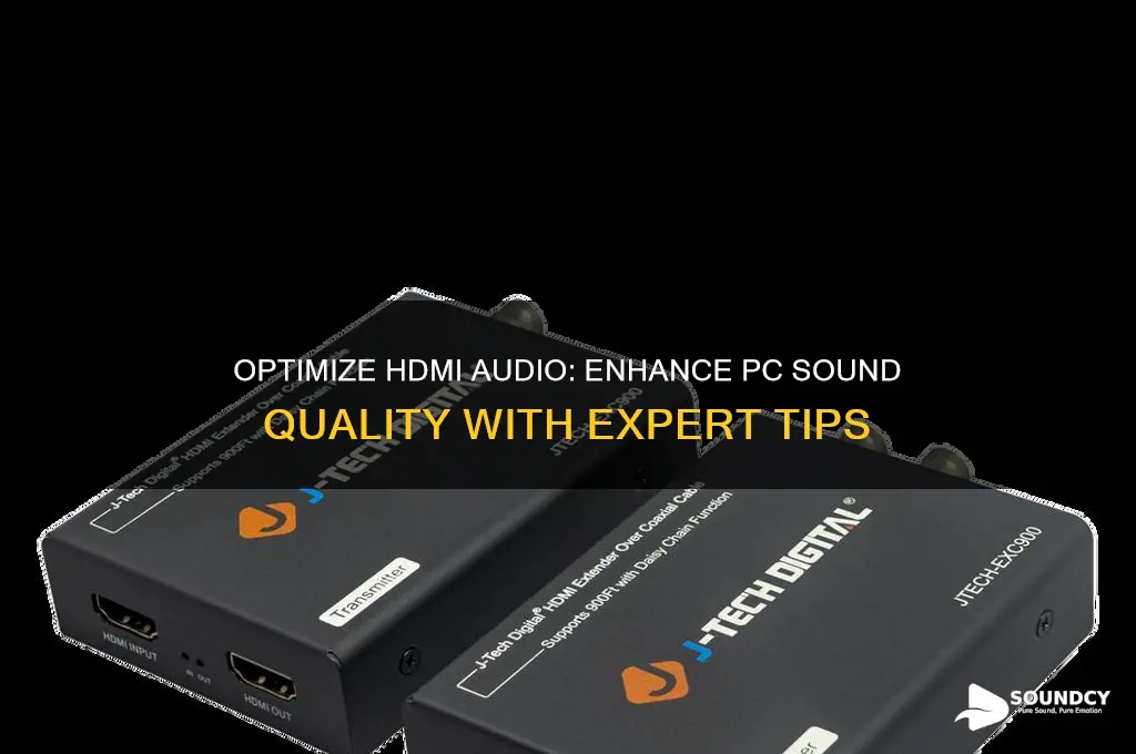 how to make hdmi audio sound best on pc
