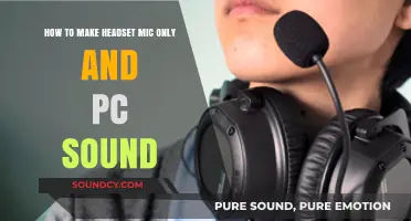 Optimize Audio Setup: Headset Mic Only with PC Sound Guide