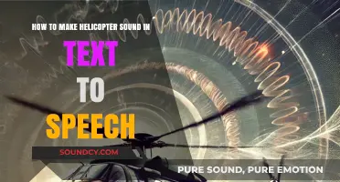 Mastering Helicopter Sounds: Creative Text-to-Speech Techniques for Realism