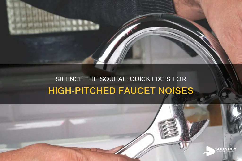 how to make high pitched water faucet sound stop
