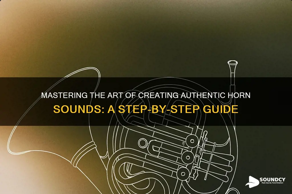 how to make horn sound