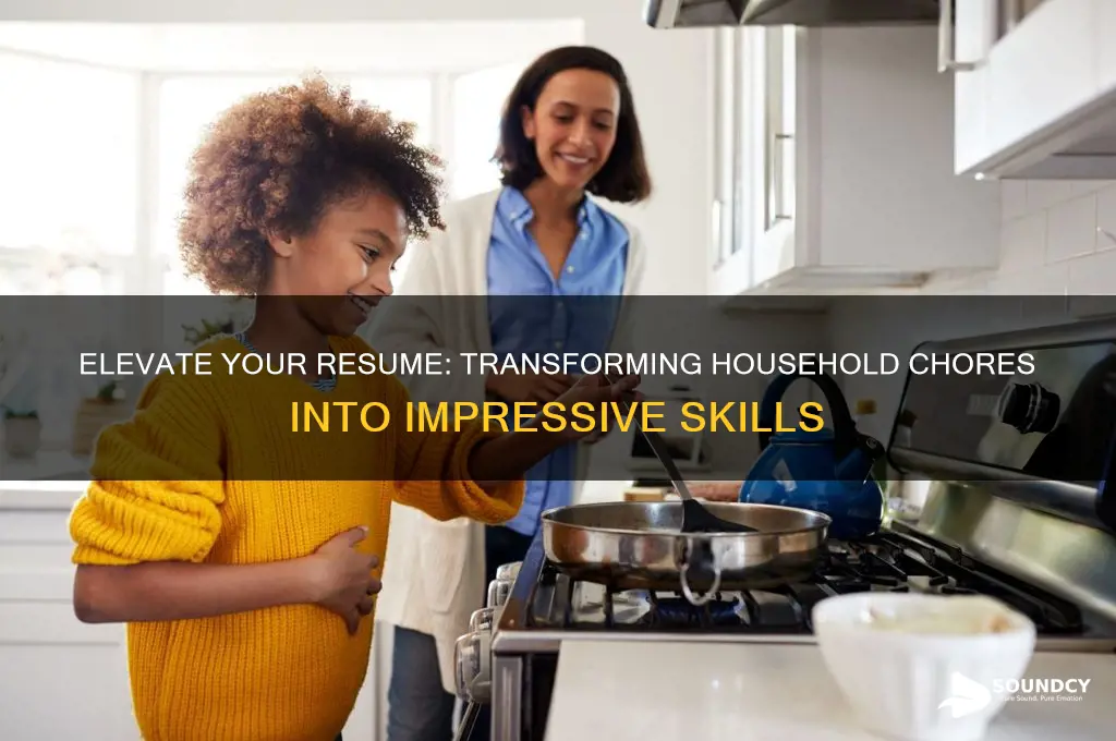 how to make house chores sound important on resume
