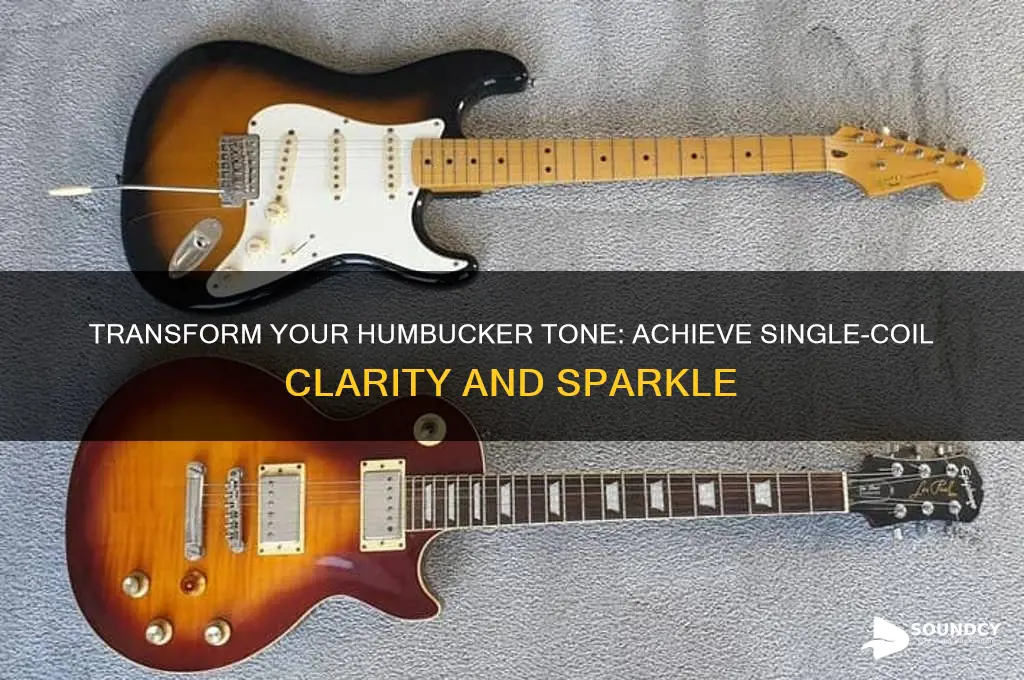 how to make humbucker pickups sound like single coil