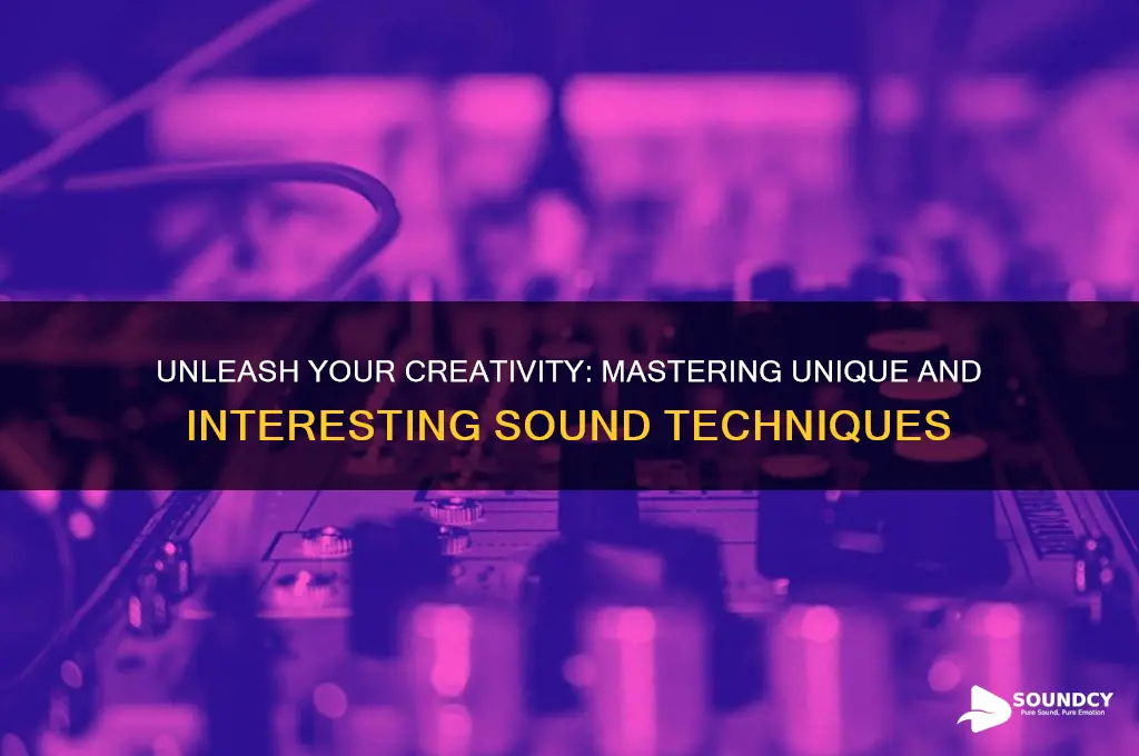how to make interesting sounds