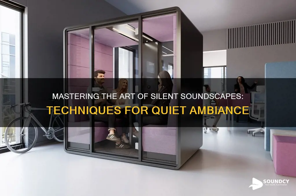 how to make it sound like it is silent