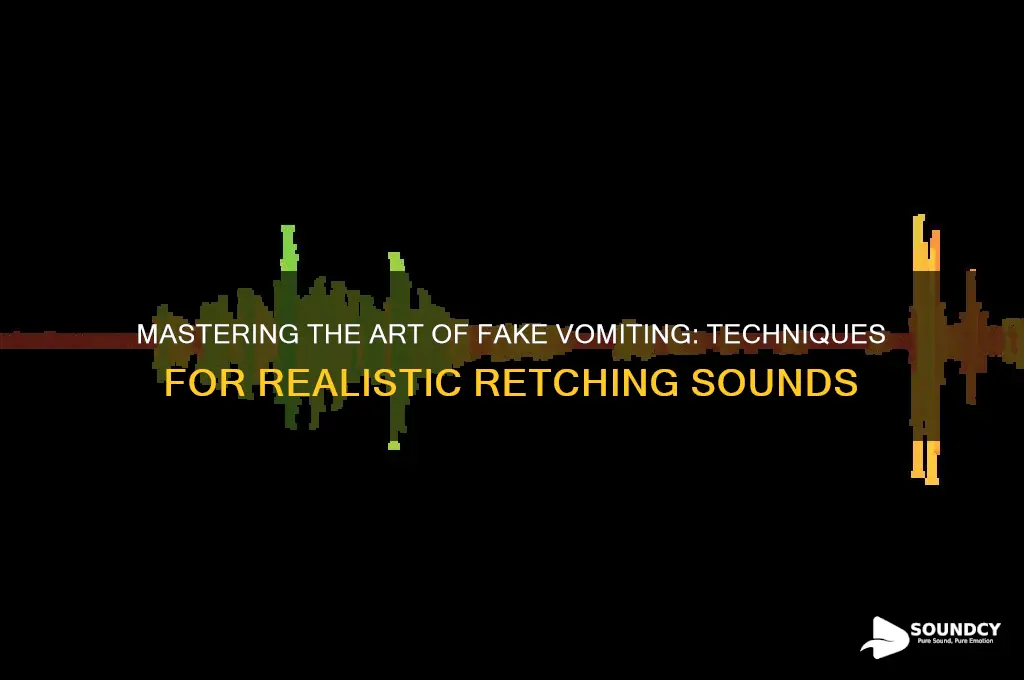 how to make it sound like your throwing up