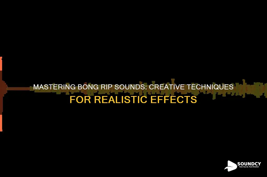 how to make it sound like youre hitting abong