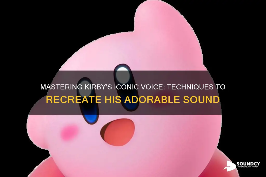 how to make kirby sound
