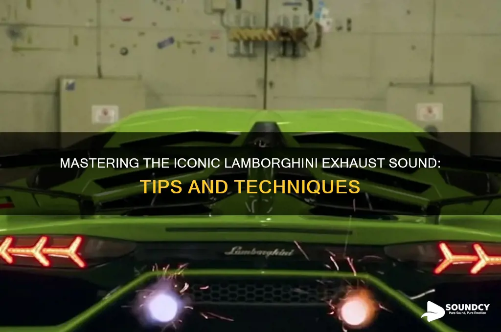 how to make lamborghini sound
