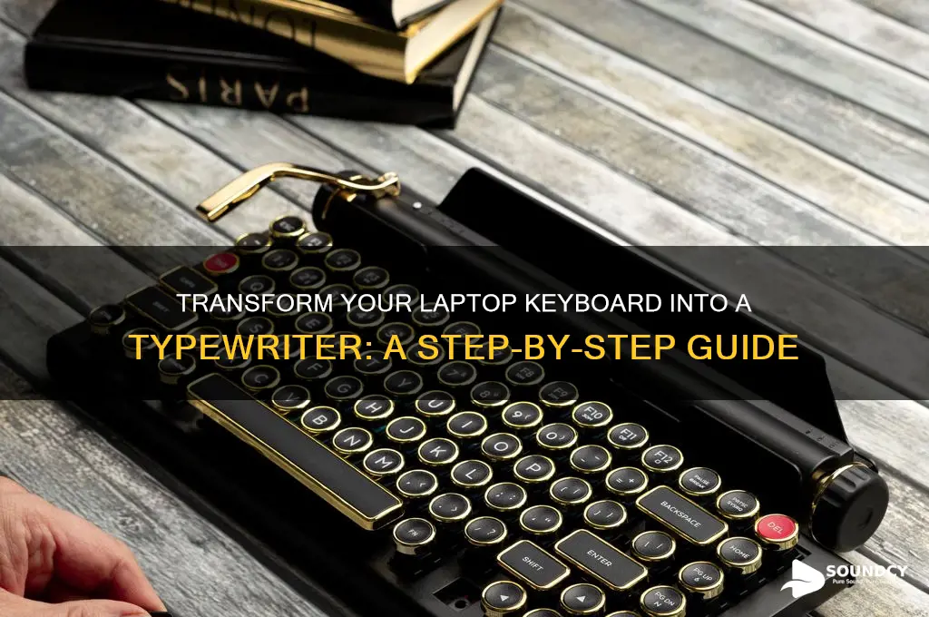 how to make laptop keyboard sound like a typewriter