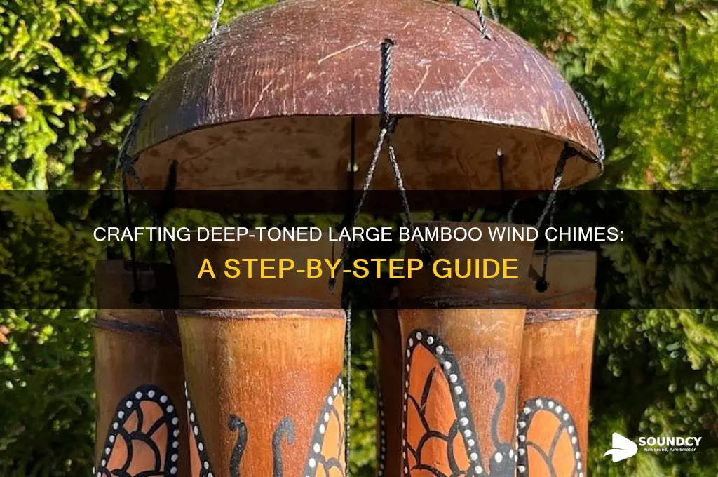 how to make large bamboo wind chimes deep sounding