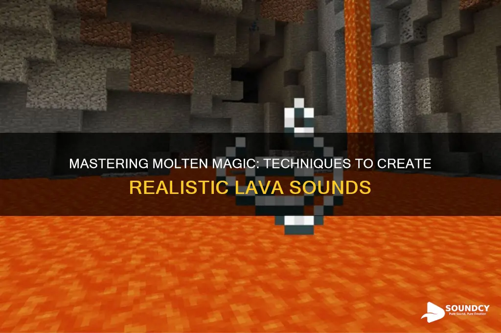 how to make lava sounds