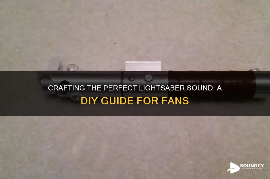 how to make lightsaber sound