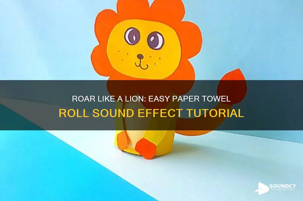 how to make lion sound with paper towel roll