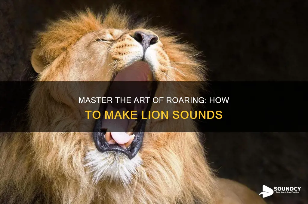 how to make lion sounds