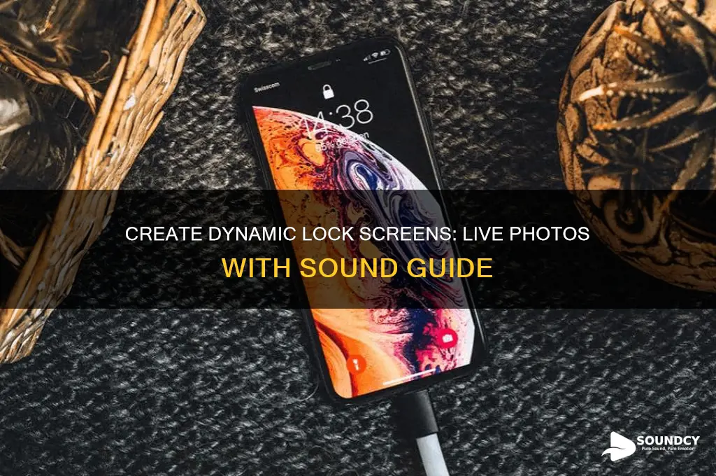 how to make live photo lock screen with sound