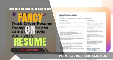 Elevate Your Resume: Transforming Truck Loading Experience into Professional Excellence