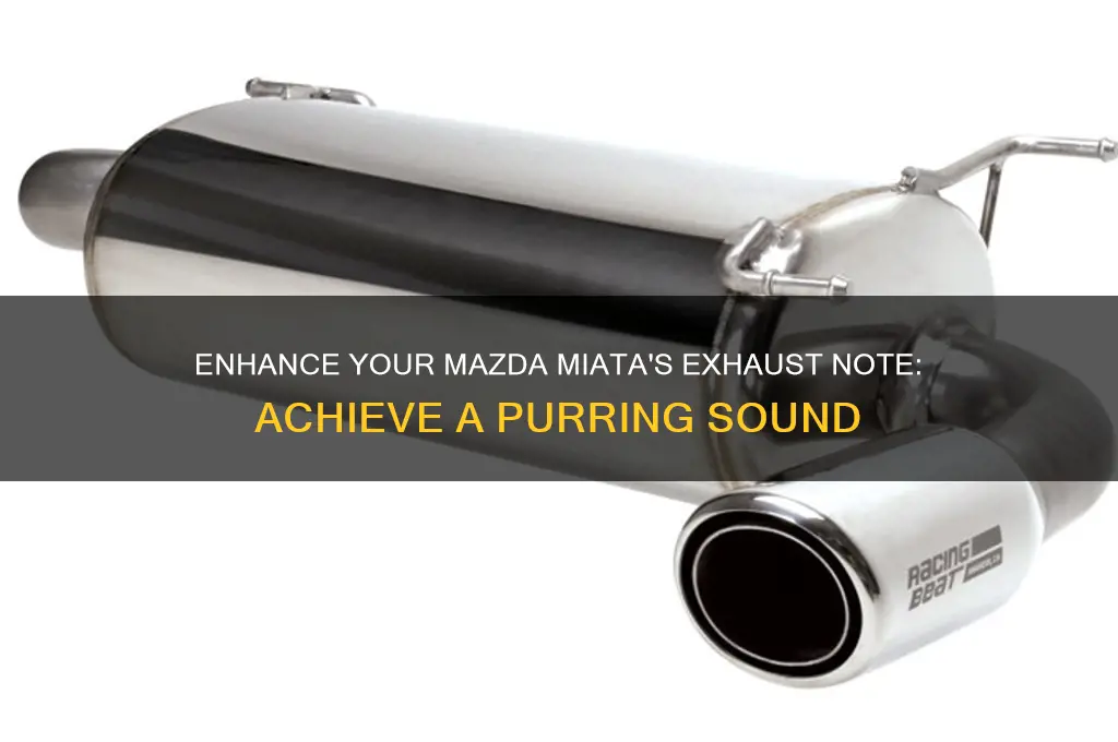 how to make mazda miata sound like oit purrs