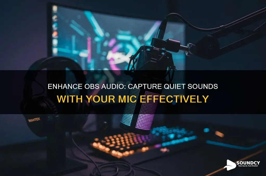 how to make mic pick up quiet sounds obs
