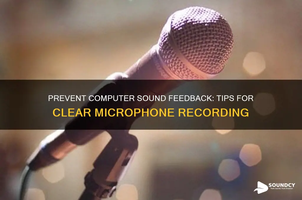 how to make microphone not pick up computer sound