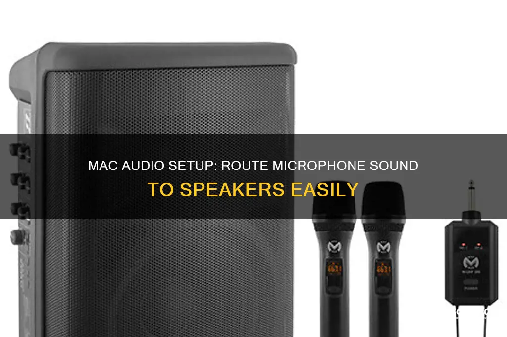 how to make microphone sound come through speakers mac