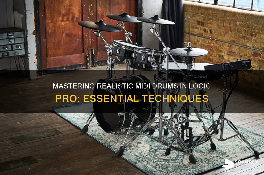 how to make midi drums sound real in logic