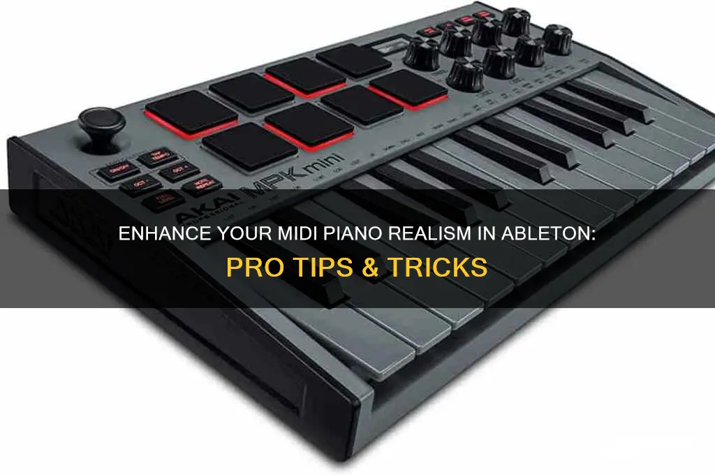 how to make midi piano sound more realistic ableton
