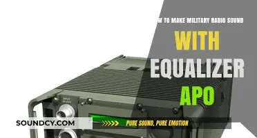 Craft Authentic Military Radio Audio Using Equalizer APO Settings