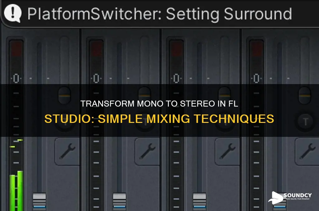 how to make mono sounds stereo in fl studio